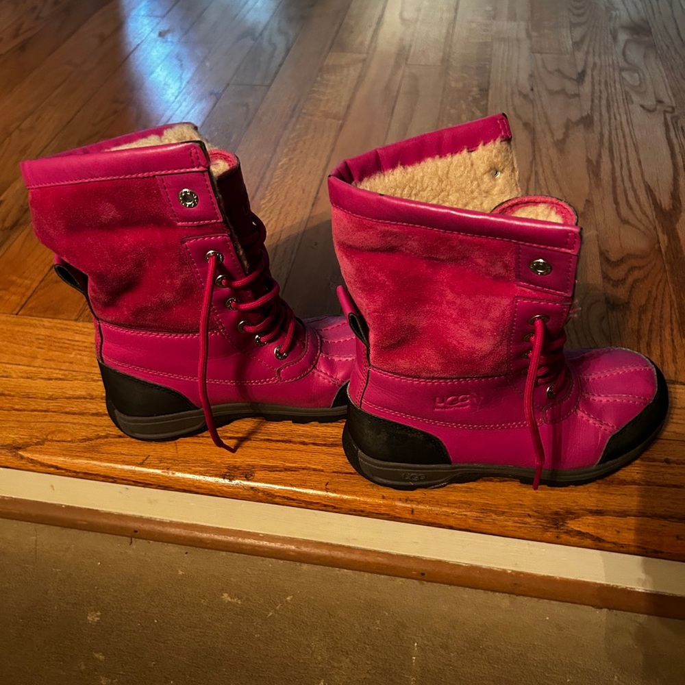UGG Pink Winter Boots
